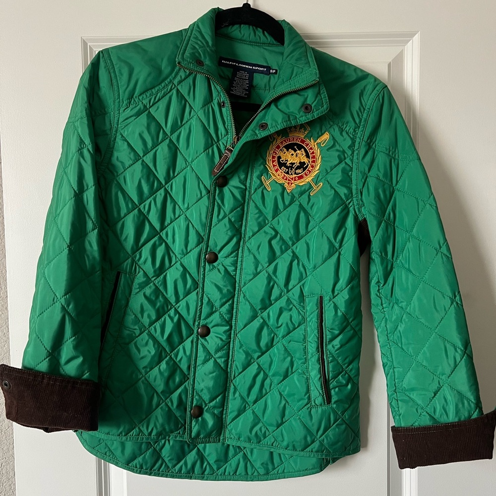 Ralph Lauren Quilted Green Jacket Small